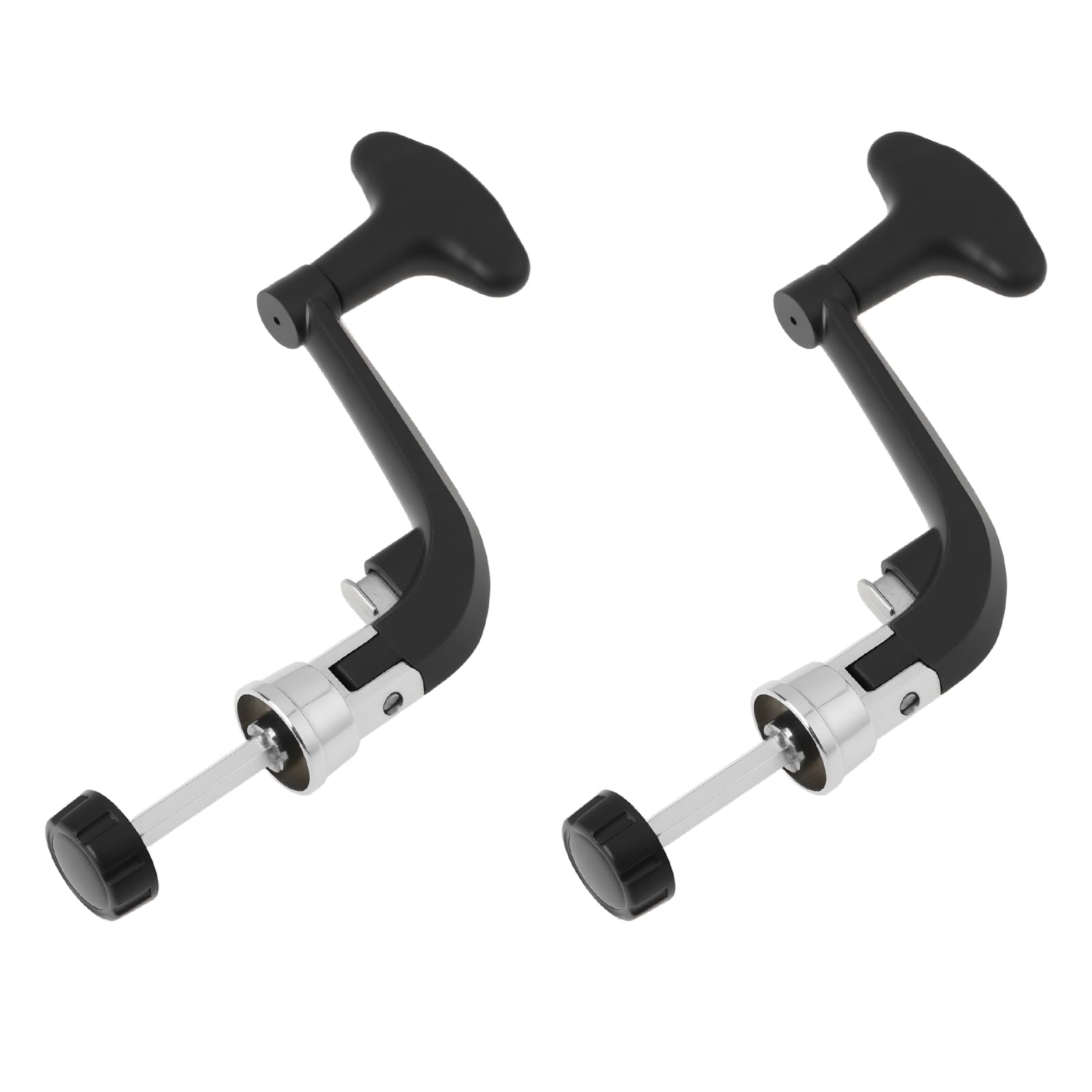 VGOL 2pcs Metal Fishing Reel Spinning Handle Grip Rocker Arm Crank Middle Size