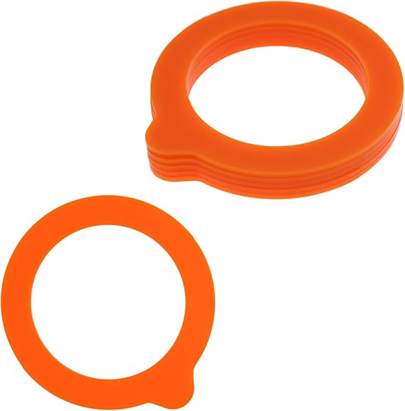 DBOO 6 Pack Replacement Silicone Seals for Kilner Jars Airtight