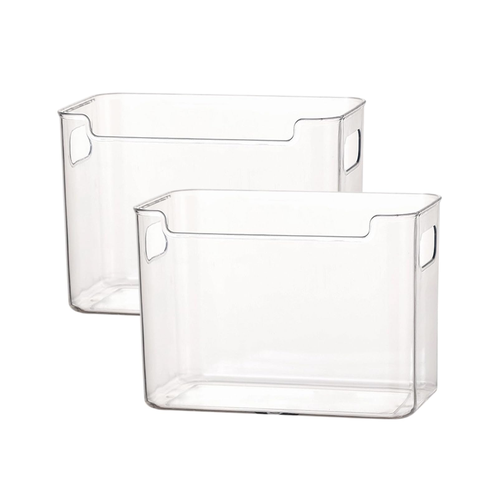 Storage Box Clear Stackable Containers Durable PET with Open Top Organizer for Freezer And Fridge
