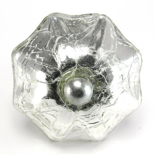 Buy Crackled Mercury Glass Knobs, Drawer Pulls & Handles Set