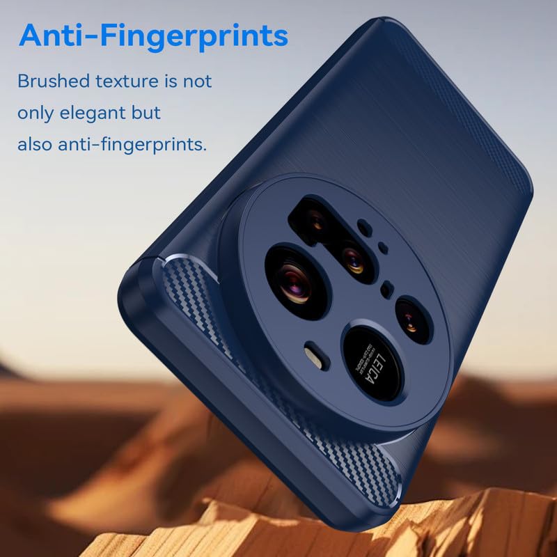 Image of Hybrid Carbon Fiber Back Case for Redmi 15 Ultra (Blue)