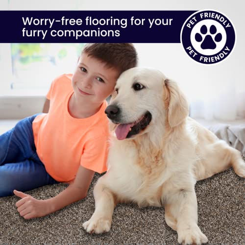 Smart Squares Walk In The Park Premium Soft Padded Carpet Tiles 18X18 Inch, Seamless Appearance, Peel And Stick For Easy Diy Installation, Made In The Usa (10 Tiles - 22.5 Sq Ft, 314 Copper Mine) #TOP4