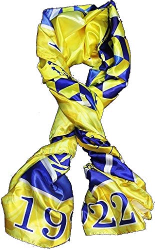 TCEShop Sigma Gamma Rho Satin Scarf With Box [Yellow - 70