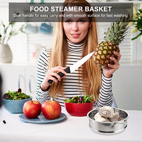 DOITOOL Steamer Insert Pans Stainless Steel Steamer Pot Kitchen Food Basket Insert for Rice Vegetables Meat Fish Dumplings Dim Sum 22cm - Image 5