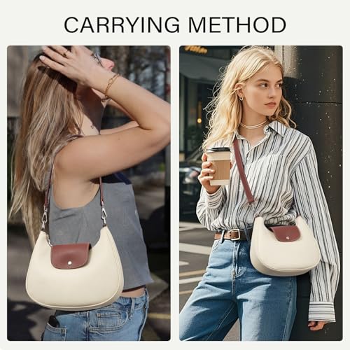 Image of CLUCI Shoulder Bag for Women, RFID Blocking Purse Vegan Leather Hobo Handbags with Adjustable Strap Anti Theft Crossbody Bag