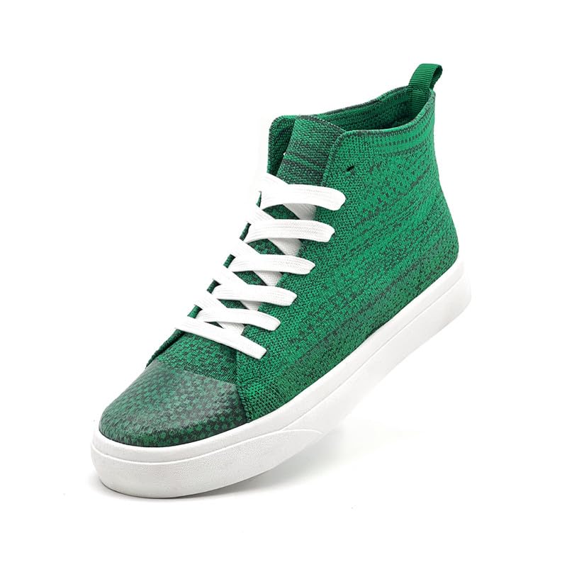 Women's Men’s Fashion Sneakers High Top Lace Up Shoes for Women Men Breathable Flying Woven Mesh Sneakers Casual Outdoor Sport Running Walking Shoes