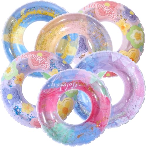 Zhanmai Inflatable Pool Floats Bachelorette Floaties Bulk Inflatable Swim Rings Adults Inner Tube for Beach Swimming Holiday Wedding Party...
