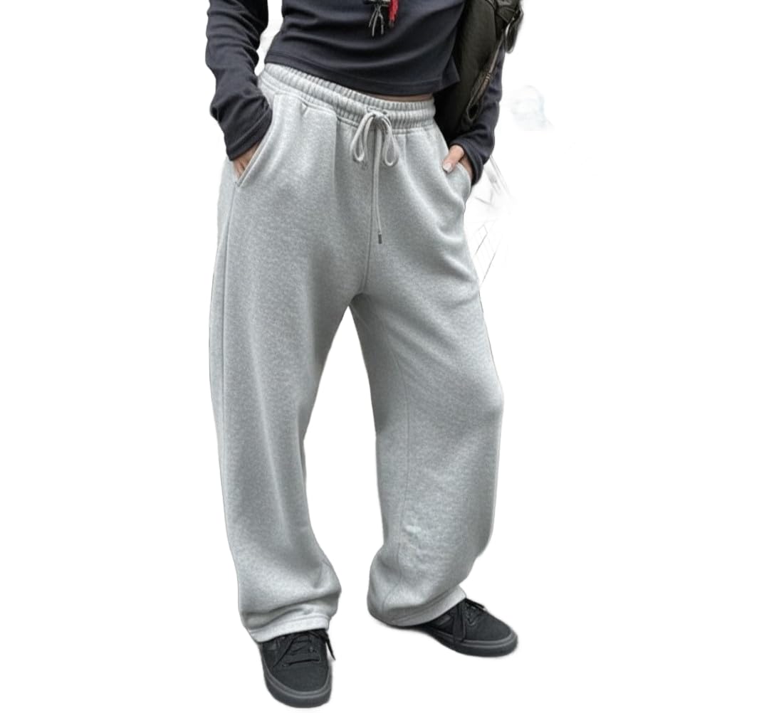 dockstreet Track Pant for Women || Baggy Fit || Track Pants || Full Elastic Jogger Track Pant ||-picture-41
