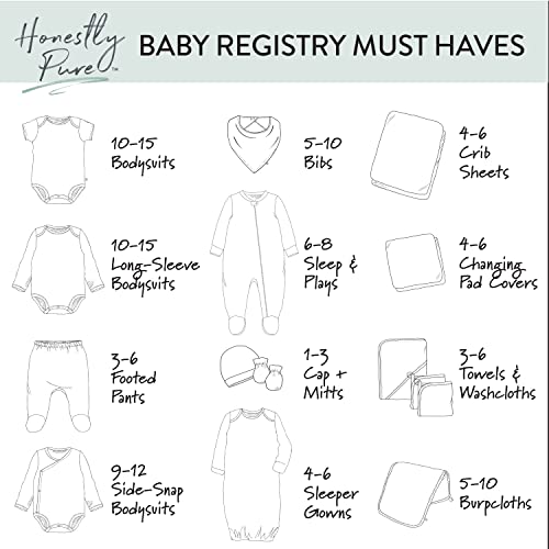 Image of HonestBaby Baby 3-Pack Organic Cotton Long Sleeve Side-snap Kimono Bodysuits