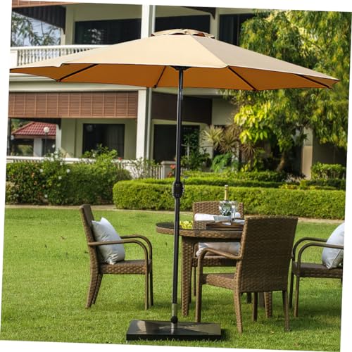 Toile rechange parasol terrasse Mikikit bâche compatible coupe-vent - 7