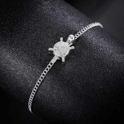 Image of Yalice 925 Sterling Silver Ankle Bracelets for Women Dainty 14K Gold Plated Anklets Set Shiny Waterproof Ankle Chain Cross Beach Foot Jewelry Gifts