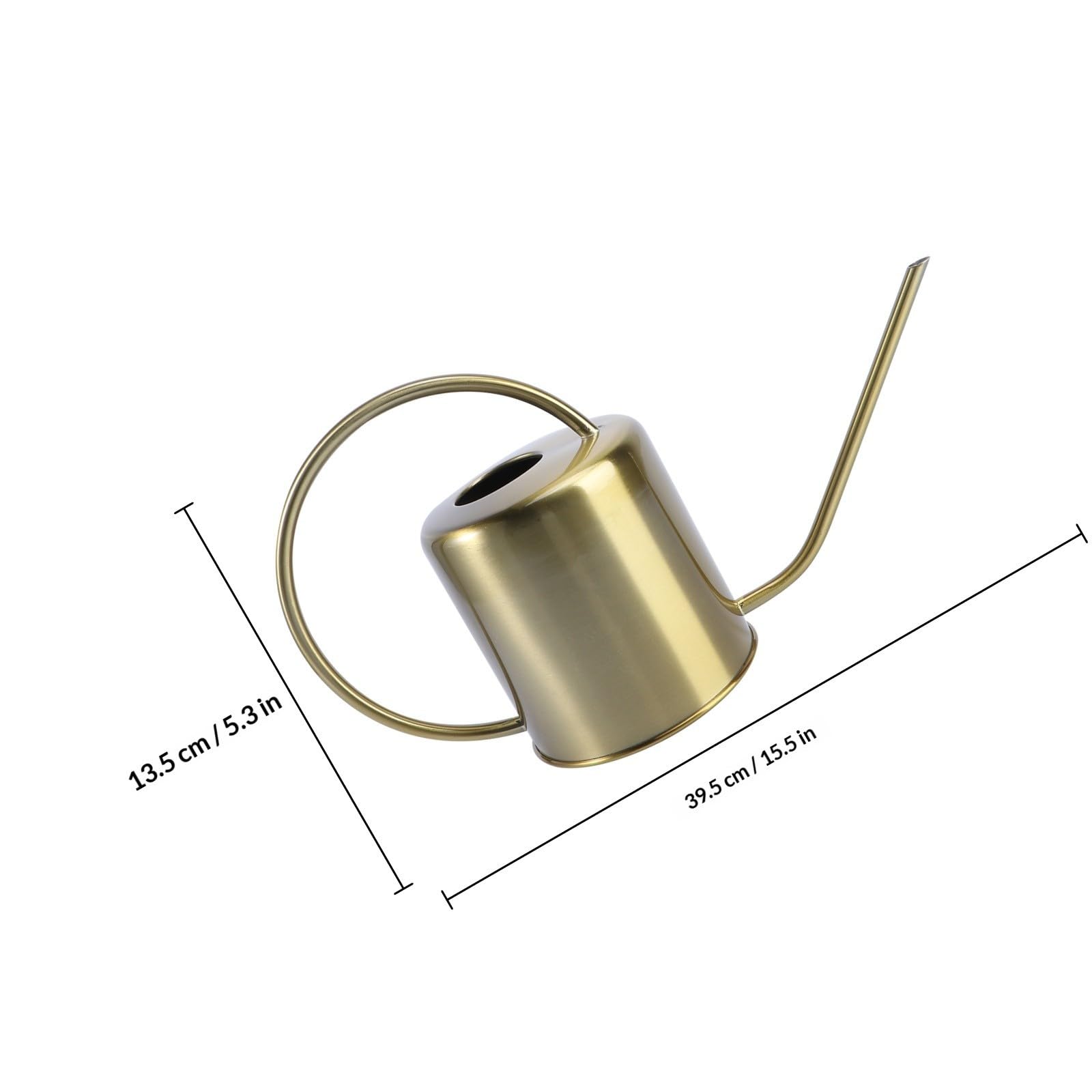 Oro Annaffiatoio da Giardino Beccuccio 1500ml, in Acciaio Inox