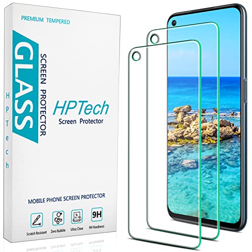 HPTech (2 Pack) Screen Protector for OnePlus Nord N200 5G Tempered Glass 9H Hardness Anti Scratch Bubble Free Case Friendly