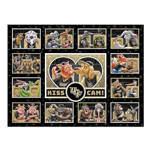 Image of YouTheFan NCAA Central Florida Knights inchKiss Cam inch 500 Puzzle | 500 Pieces, 15 inch X 20 inch Size, Original Artwork, Humorous Illustrations, Officially Licensed, Fun Fan Gift