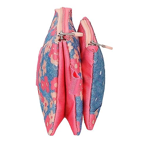 Enso Little Dreams Pink Triple Pencil Case 22 x 12 x 5 cm Polyester, Pink, One Size, Triple Case - Image 2