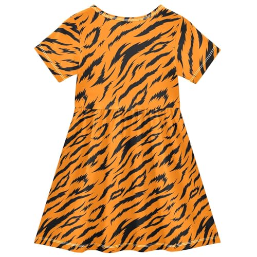 Girls Dress 2-8 Years Toddler Casual Dresses Short Sleeve Sundress2