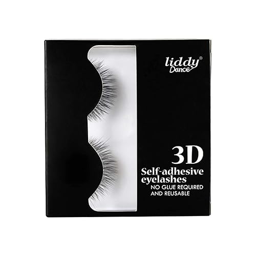 Pestañas autoadhesivas reutilizables que no necesitan pegamento ni delineador de ojos, aspecto natural para mujeres, 2 pares