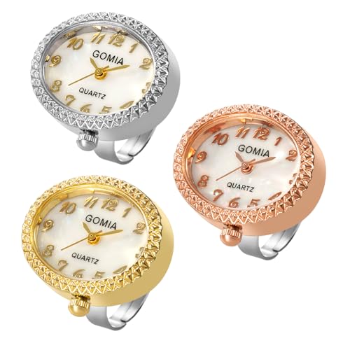 Montre à quartz femme lot de 3 montre analogique classique cadran ovale
