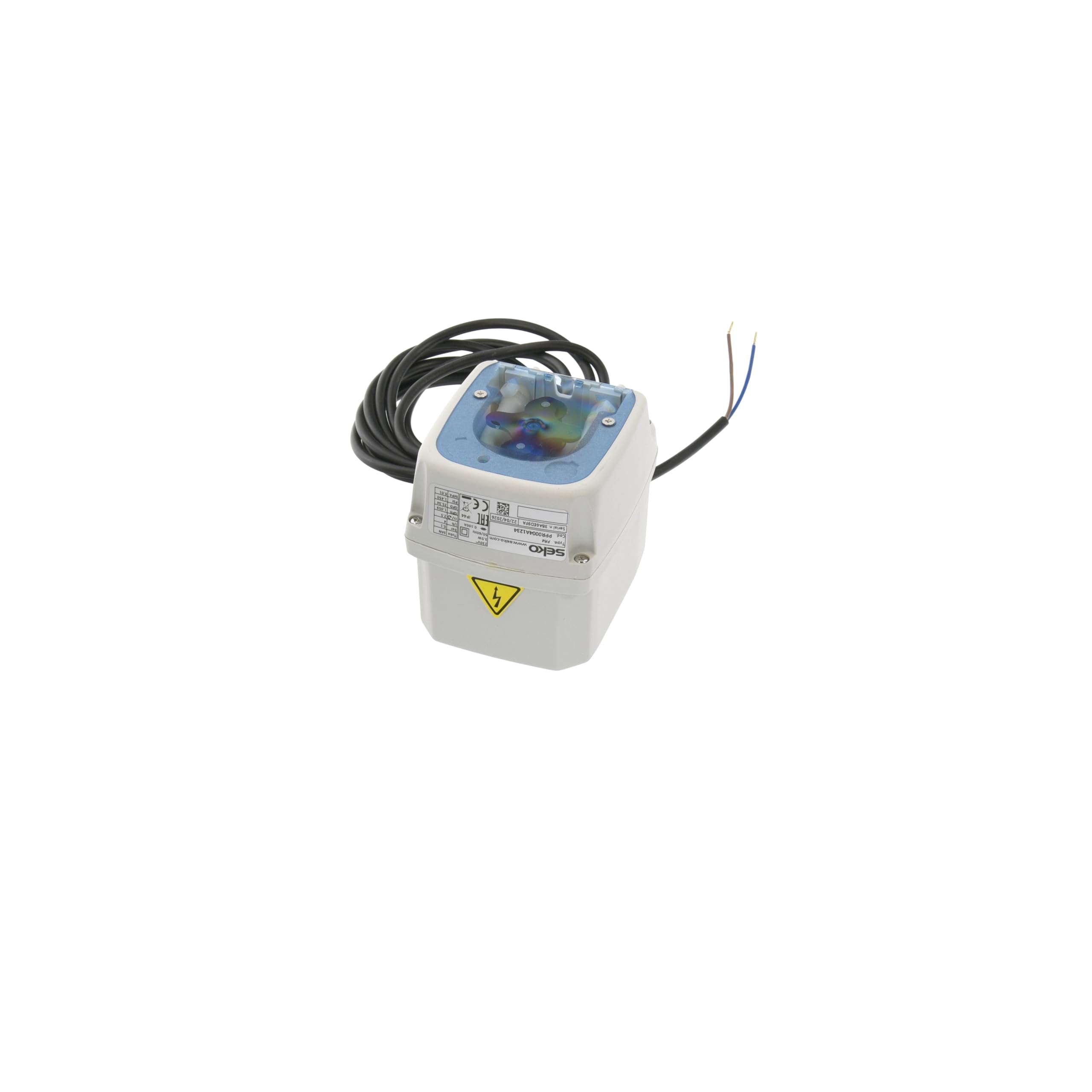 Seko PR-4 doseur de détergent 0,6-4 l/h 230VAC, pompe doseuse péristaltique PPR0004A1234 avec tuyau Santoprene, câble 3 m et kit de montage pour lave-vaisselle professionnel