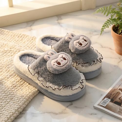 Image of VRITRAZ Women's Comfort Slip On Closed Toe Warm Winter House Clog Indoor Slipper