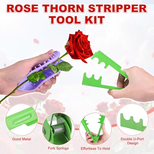 Juego para quitar espinas de rosas plástico y metal miniatura 2