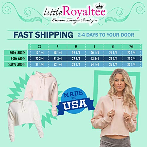 Kansas City Fashion Crop Top Hoodie "KC" Little Royaltee Football Sports Sweatshirt Collection - Image 3