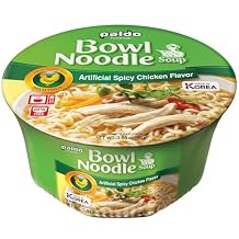 Paldo Spicy Chicken Noodle Bowl, 3.03 Ounces Pack of 6