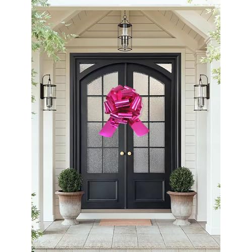 Image of 1Pcs 14 Inch Giant Large Pull Bow Big Bow,Great Gift Bows for appliances,Bikes,Table Decorations and Party Events (Rose Red)
