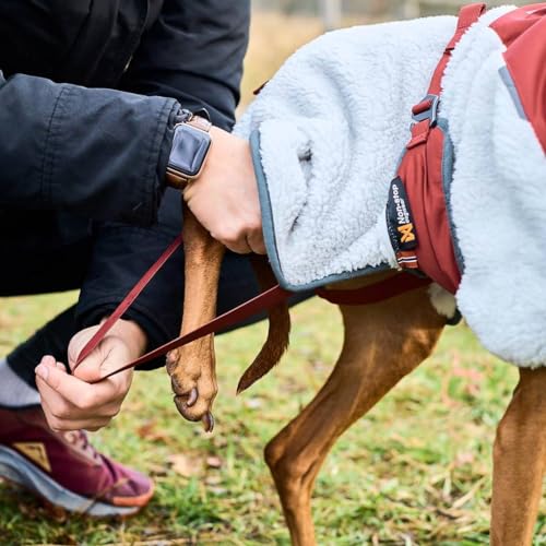 Non-stop dogwear Trekking-Fleecejacke – Grau/Wein (50)