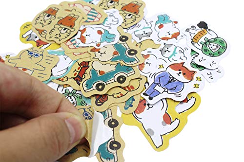 Aimeio Super Cute Cartoon Animals Transparent Pvc Stickers For Diary Calendar Albums Decoration Scrapbook Planner Journal Child Diy Toy (Cat) #TOP5