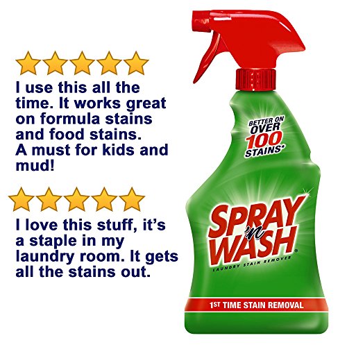 Resolve Spray 'n Wash Pre-Treat Laundry Stain Remover Refill, 360 fl oz (6 Bottles x 60 oz)