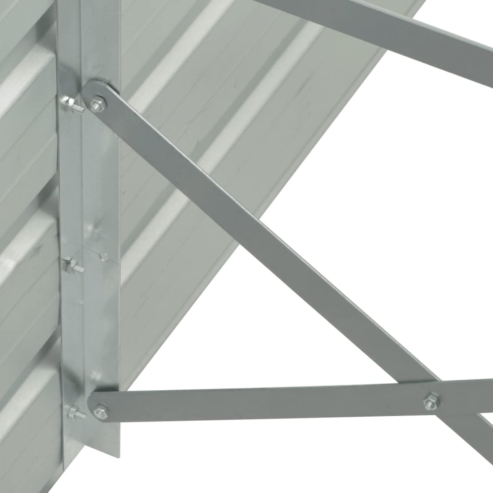 GuyAna Arriate de jardín de Acero galvanizado Gris 400x80x77 cm Jardineria Accesorios Huerto Vertical
