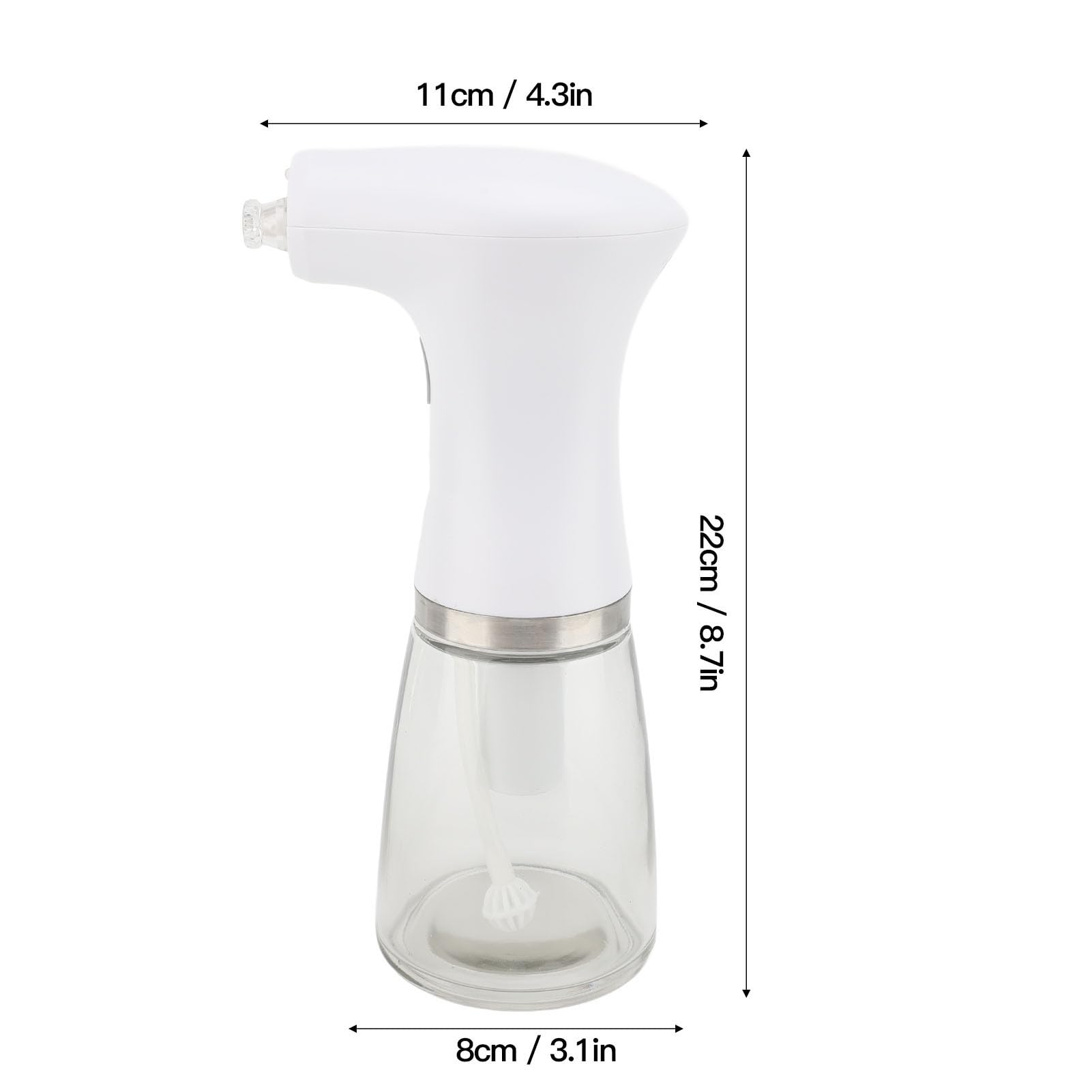 Electric Oil Sprayer with LED Light Glass Continuous Spray Adjustable Electric Oil Dispenser Bottle for Cooking Efficient Oil Control and Long Lasting Battery Life