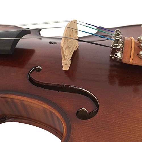 Aliyes Premium Violin 4/4 Full Size Solid Wood Violin For Beginner Violinist/Professional Student Violin Kit String,Shoulder Rest,Rosin,Bridge（YWA-2） - Thumbnail 4