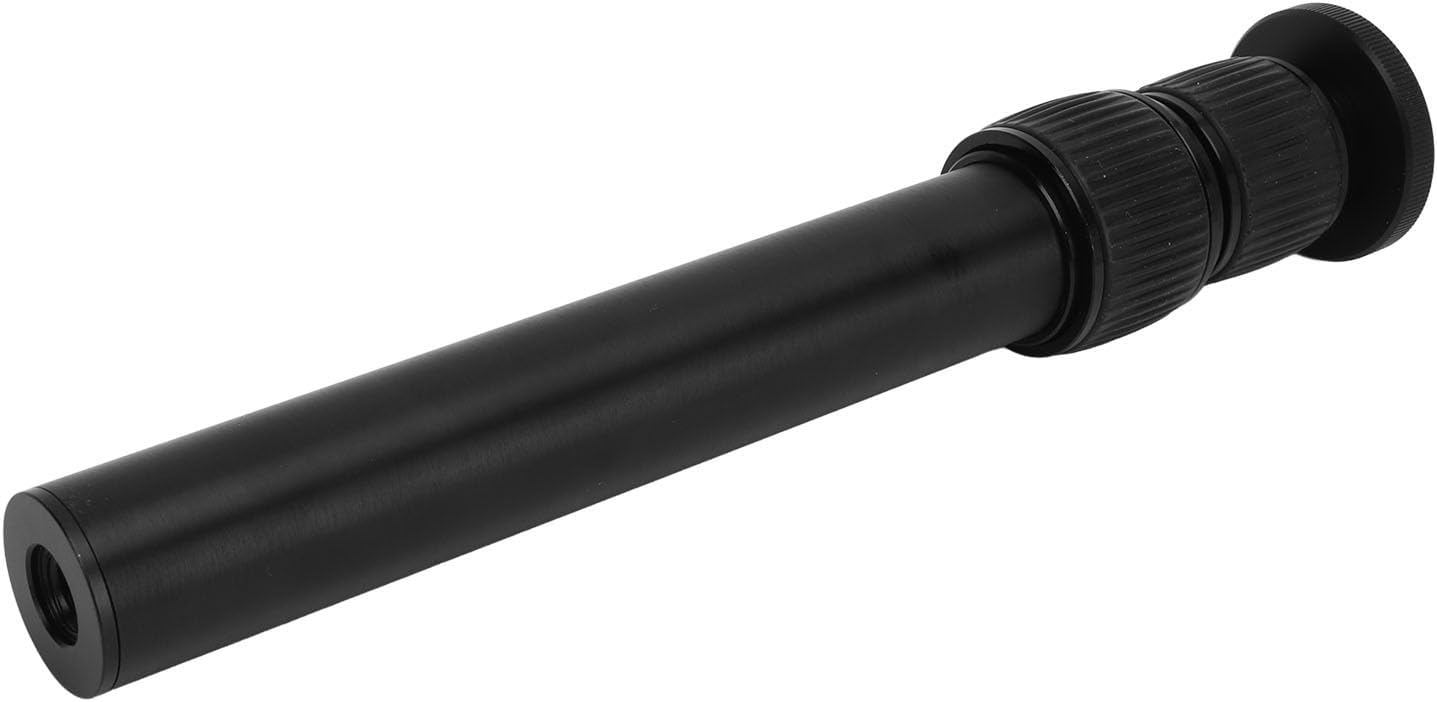 Tripod Extension Tube Aluminum Alloy 3 Sections Telescopic Tripod Center Column Extension Rod with 1/4inch Screw for Stabilizer Excellent