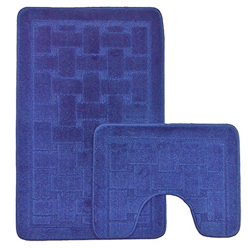 Emma Barclay Orkney Badematte und WC-Vorleger, Marineblau