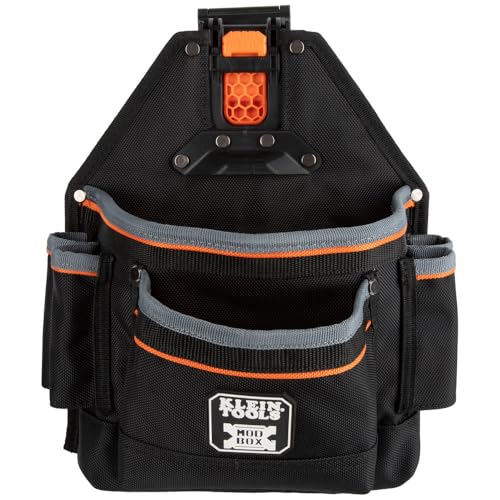 Klein Tools MODbox Tool Pouch, Electrician Bag, Quickly Attach and Release from Tool Belts and...