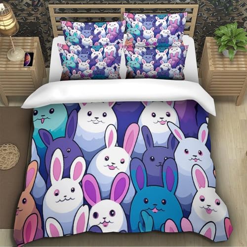 Housse de couette microfibre résistante avec fermeture éclair lit 1 place - 5