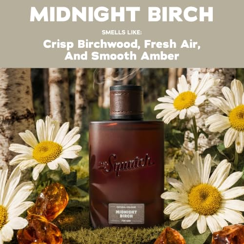 Image of Dr. Squatch Natural Cologne for Men - Scent-Lock Technology and Sustainably-Sourced Ingredients - Midnight Birch Cologne (1.7 fl oz)