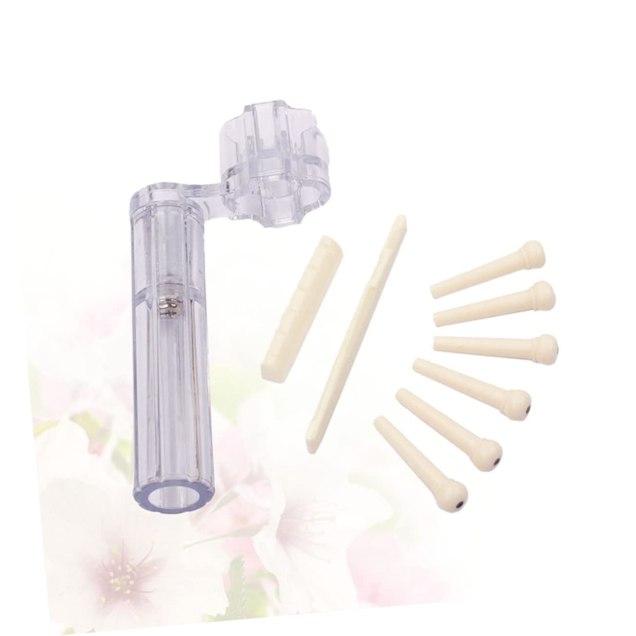 Yardwe Guitar Saddle and Nut Guitar Accessory Saddle and Nut Kit Guitar Nut