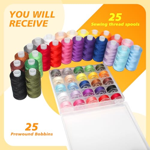 Set de Hilos de 50 piezas Multicolor para Costura miniatura 4