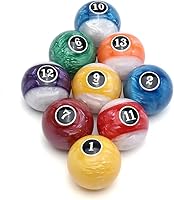 Vista 2 de CUPPA Juego de bolas de billar/bolas de billar profesional, 16 bolas completas para mesas de billar Bola de perlas
