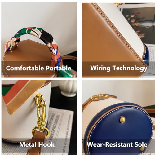 Colorblock Bucket Bag for Women, Fashion Colorblock Bucket Bag Casual, Fashion Versatile Crossbody Bag4