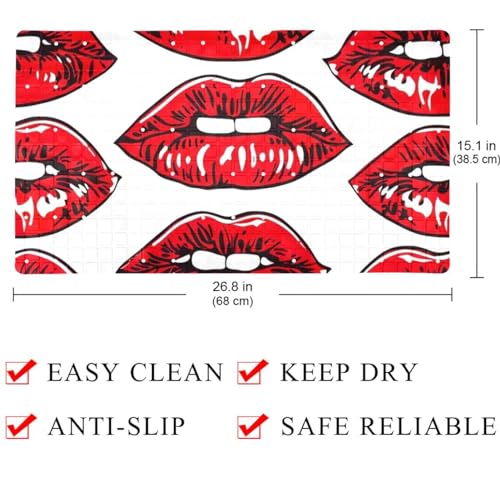 Tapete de baño extralargo de material de PVC con diseño estampado 5
