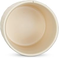 Vista 3 de DII Kitchen Accessories Collection, juego de recipientes de cerámica mate texturizados, color blanco antiguo, color vid, 3 piezas