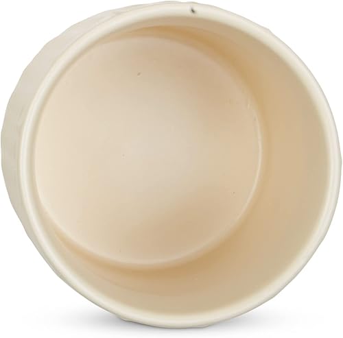 Miniatura 3 de DII Kitchen Accessories Collection, juego de recipientes de cerámica mate texturizados, color blanco antiguo, color vid, 3 piezas Blanco