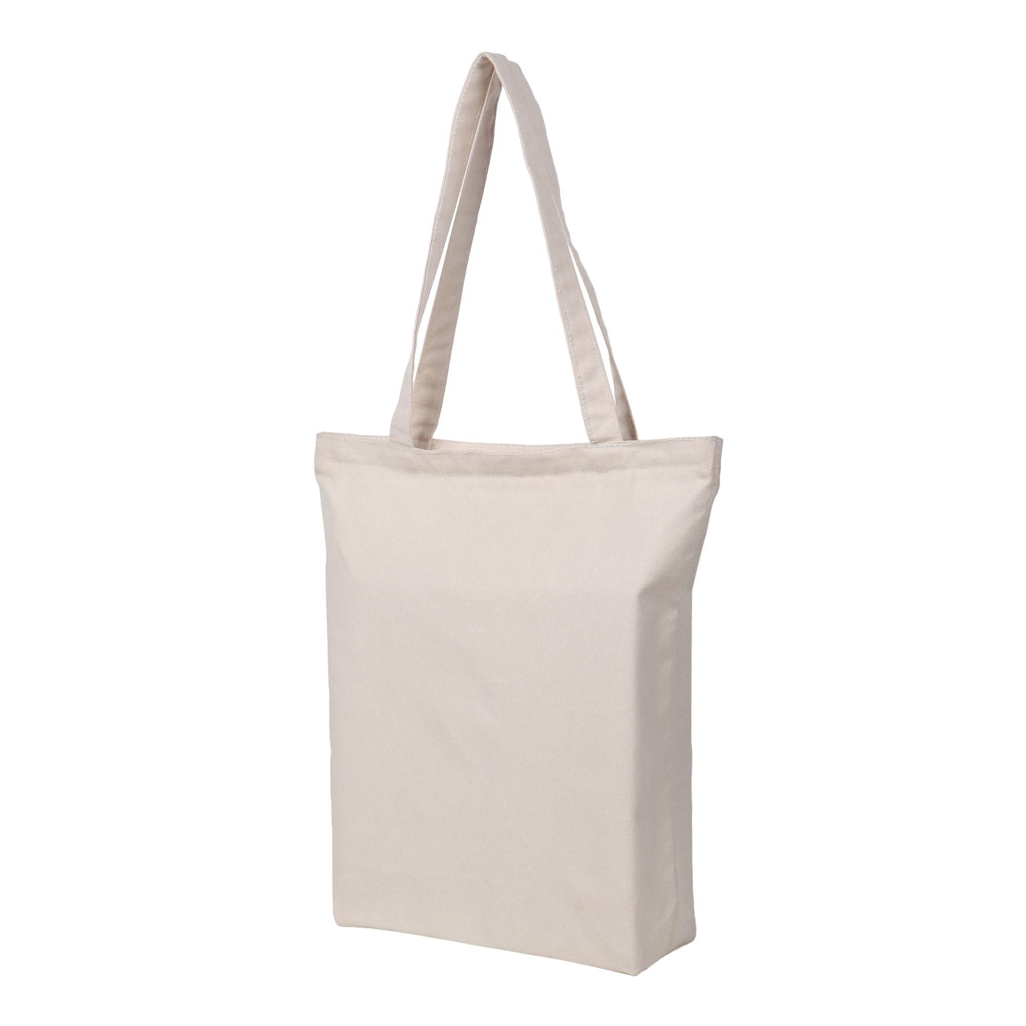 SHIBUI Canvas Tote Bags for Women with College Bag for Girls, 100% Organic Cotton Tote Bag for Shopping, Travel & beach bags for women.