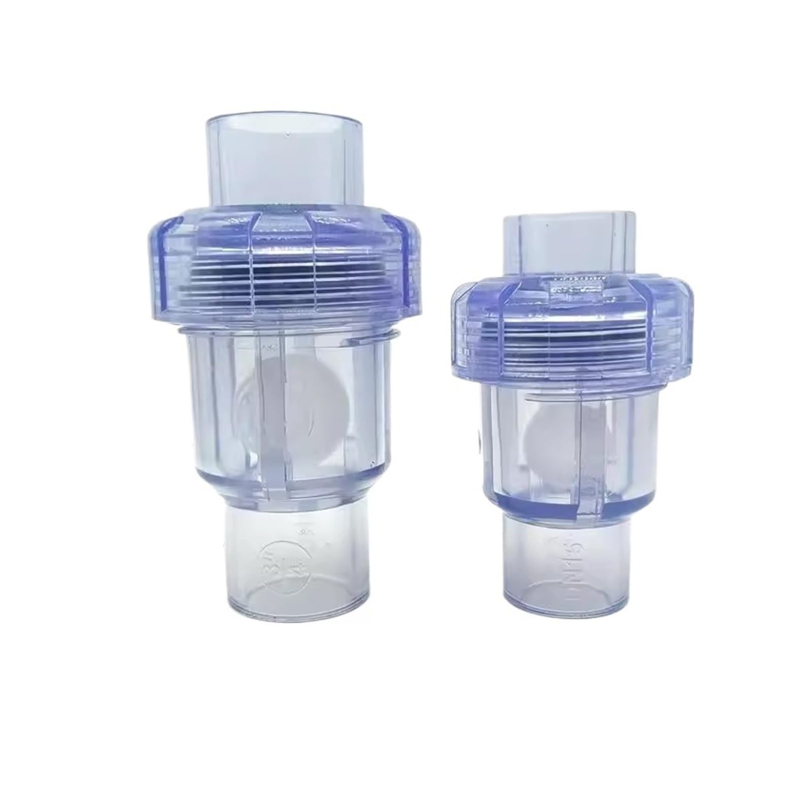 1PC 20 25 32 40 50mm kulowe zawory zwrotne UPVC zawór pionowy wydechowy nawadnianie ogrodu adapter do akwarium złącze rury pcv(Dark Gray,50mm Inner diameter)