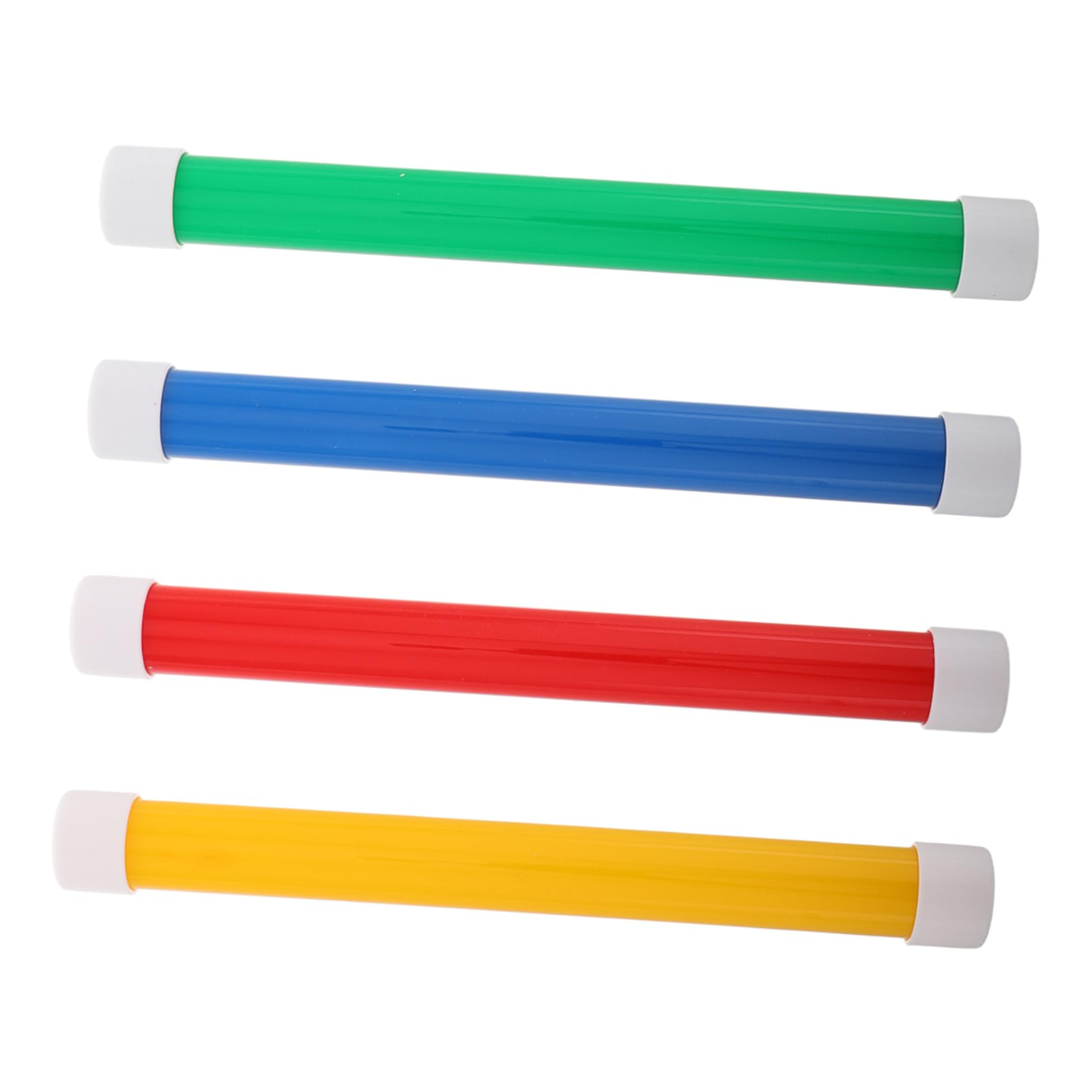 FELTECHELECTR 4-Pack Relay Rod Sticks 25cm Boys and Girls Track Sticks for School Races Pe Classes