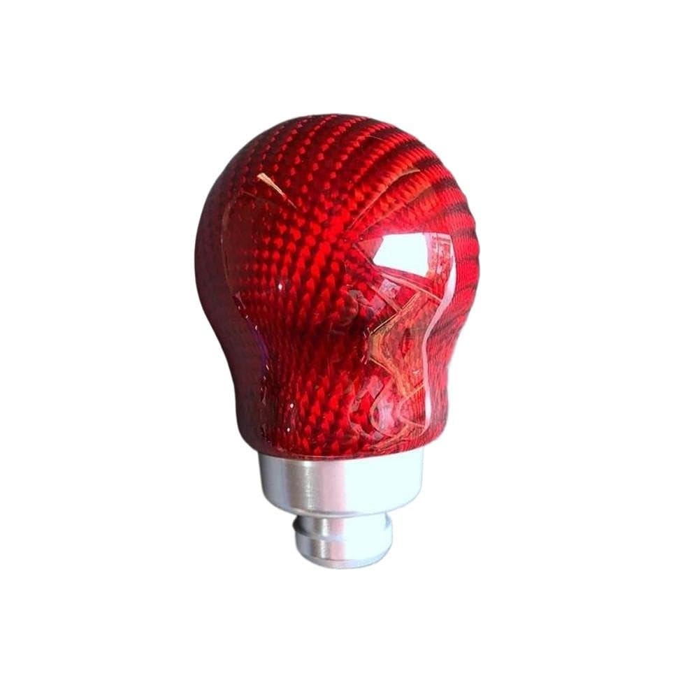 SXQPOCAR Automatic Manual Red Carbon Fiber Gear Shift Knob for Toyota GT86 for Subaru BRZ for WRX for STI Shift Lever Head(Automatic Gear)